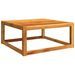 Table de jardin 65x65x29 cm bois massif d'acacia - Photo n°1