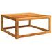 Table de jardin 65x65x29 cm bois massif d'acacia - Photo n°1