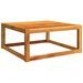 Table de jardin 65x65x29 cm bois massif d'acacia - Photo n°2