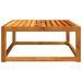 Table de jardin 65x65x29 cm bois massif d'acacia - Photo n°5