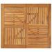 Table de jardin 85x85x75 cm Bois d'acacia solide - Photo n°4