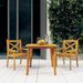 Table de jardin 85x85x75 cm Bois d'acacia solide - Photo n°1