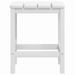 Table de jardin Adirondack Blanc 38x38x46 cm PEHD - Photo n°5