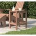 Table de jardin Adirondack Marron 38x38x46 cm PEHD - Photo n°1