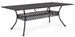 Table de jardin aluminium moulée anthracite Kofiam 213 cm - Photo n°1