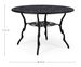 Table de jardin aluminium moulée anthracite Vikola 110 cm - Photo n°5