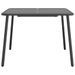 Table de jardin anthracite 100x100x71 cm acier - Photo n°3