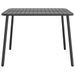 Table de jardin anthracite 100x100x71 cm acier - Photo n°4