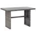 Table de jardin Anthracite 110x60x67 cm Résine tressée - Photo n°1