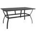 Table de jardin Anthracite 140x80x72 cm Acier - Photo n°1