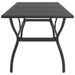 Table de jardin Anthracite 140x80x72 cm Acier - Photo n°3