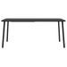 Table de jardin anthracite 165x80x71 cm acier - Photo n°3