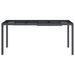 Table de jardin anthracite 165x80x72 cm acier - Photo n°3