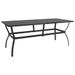 Table de jardin Anthracite 190x80x72 cm Acier - Photo n°1