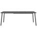 Table de jardin anthracite 200x100x71 cm acier - Photo n°3