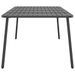 Table de jardin anthracite 200x100x71 cm acier - Photo n°4