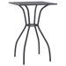 Table de jardin anthracite 50x50x72 cm treillis d'acier - Photo n°1