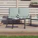 Table de jardin anthracite 55x40x37 cm acier - Photo n°2