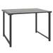 Table de jardin anthracite 55x40x37 cm acier - Photo n°1