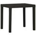 Table de jardin Anthracite 79x65x72 cm Plastique - Photo n°1