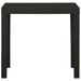 Table de jardin Anthracite 79x65x72 cm Plastique - Photo n°2