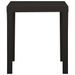 Table de jardin Anthracite 79x65x72 cm Plastique - Photo n°3