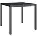 Table de jardin anthracite 80x80x72 cm acier - Photo n°1