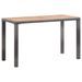 Table de jardin Anthracite et marron 123x60x74 cm Bois d'acacia - Photo n°1