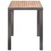 Table de jardin Anthracite et marron 123x60x74 cm Bois d'acacia - Photo n°3