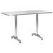Table de jardin Argenté 120x60x70 cm Aluminium 2 - Photo n°1