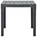 Table de jardin avec 2 bancs Plastique Anthracite - Photo n°5