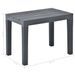 Table de jardin avec 2 bancs Plastique Anthracite - Photo n°11