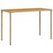 Table de jardin avec dessus en bois d'acacia beige 115x54x74 cm - Photo n°1