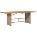 Table de jardin avec dessus en bois d'acacia beige 190x80x74 cm - Photo n°1