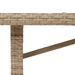 Table de jardin avec dessus en bois d'acacia beige 190x80x74 cm - Photo n°9