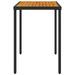 Table de jardin avec dessus en bois d'acacia noir 115x54x74 cm - Photo n°5