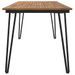 Table de jardin avec pieds épingle à cheveux 160x80x75 acacia - Photo n°4