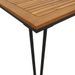 Table de jardin avec pieds épingle à cheveux 160x80x75 acacia - Photo n°7