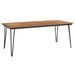Table de jardin avec pieds épingle à cheveux 200x90x75 acacia - Photo n°1