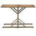 Table de jardin Beige Bois massif d'acacia et poly rotin - Photo n°2