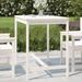 Table de jardin blanc 121x82,5x110 cm bois massif de pin - Photo n°2