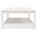 Table de jardin blanc 121x82,5x45 cm bois massif de pin - Photo n°6