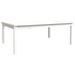 Table de jardin blanc 121x82,5x45 cm bois massif de pin - Photo n°1