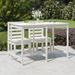 Table de jardin blanc 159,5x82,5x110 cm bois massif de pin - Photo n°2