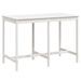 Table de jardin blanc 159,5x82,5x110 cm bois massif de pin - Photo n°1