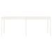 Table de jardin blanc 203,5x100x76 cm bois massif de pin - Photo n°5