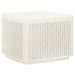 Table de jardin Blanc 53x53x40 cm Plastique - Photo n°1