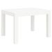 Table de jardin blanc 59x47x40 cm PP - Photo n°1