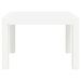 Table de jardin blanc 59x47x40 cm PP - Photo n°3