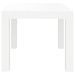 Table de jardin blanc 59x47x40 cm PP - Photo n°4